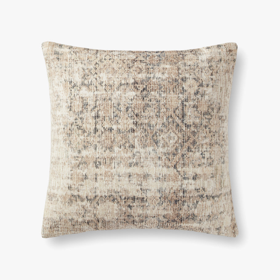 Antique Ivory / Graphite Down Filled Pillow