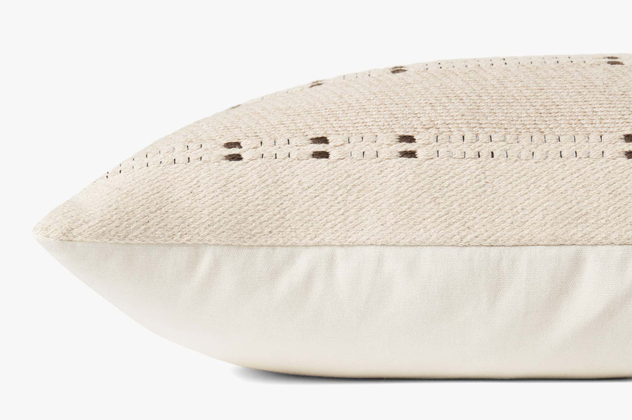 Beige and Terracotta Down Filled Pillow