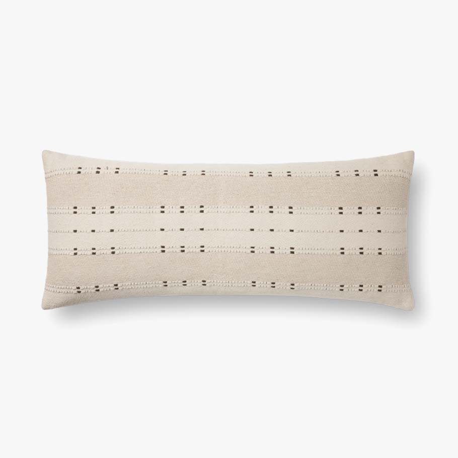 Beige and Terracotta Down Filled Pillow