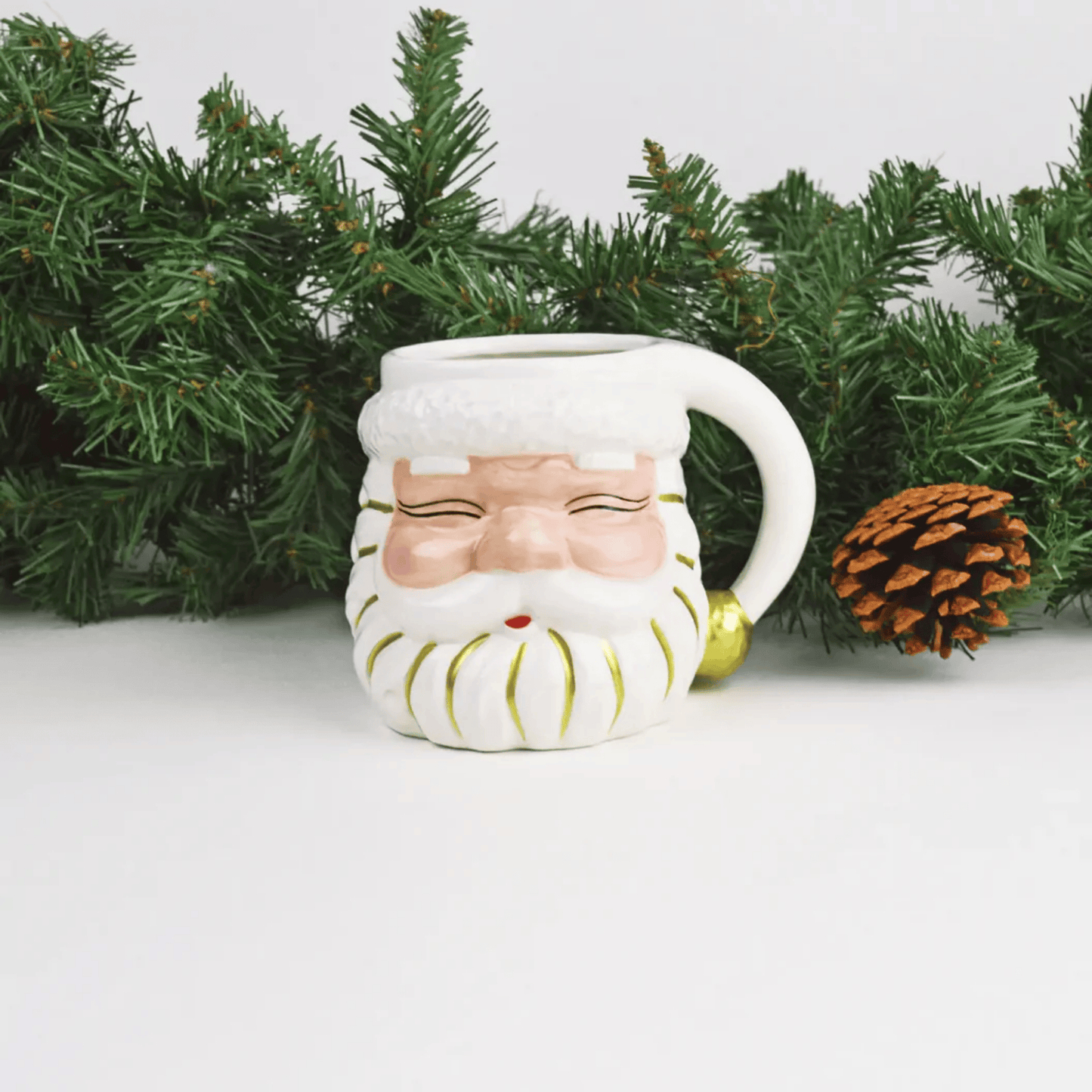 White Santa Coffee Mug