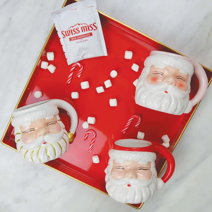 White Santa Coffee Mug