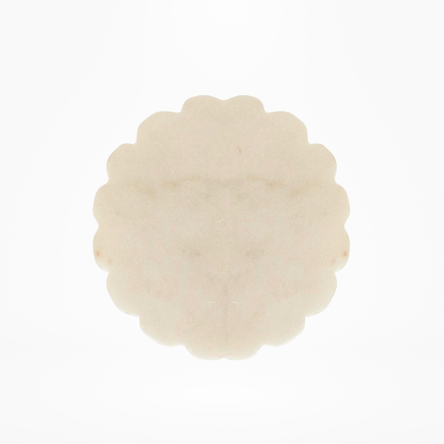 Scalloped Marble Coasters (Set of 4)