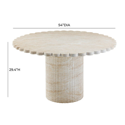 Blossom Scalloped 54" Indoor/Outdoor Table